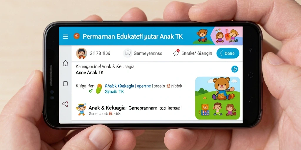 Tampilan antarmuka penggunanya yang cerah dan menarik untuk anak.