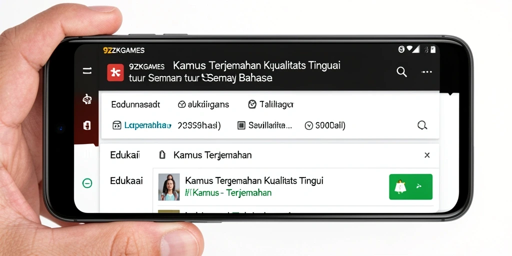 Antarmuka aplikasi 9ZKGAMES yang intuitif dan mudah digunakan.