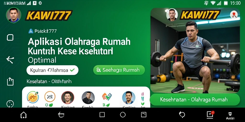 Antarmuka KAWI777 menampilkan berbagai pilihan latihan yang menarik dan mudah diakses.